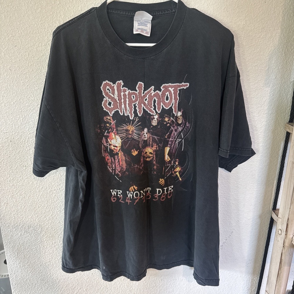 Vintage Slipknot We Won't Die‎ Tour Promo Concert Band T-Shirt 2004-Size 2XL